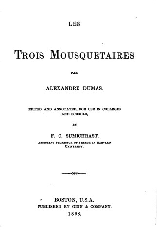 Les trois mousquetaires (1898, Ginn and Company)