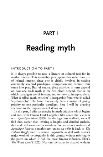 Myth (2008, Routledge)