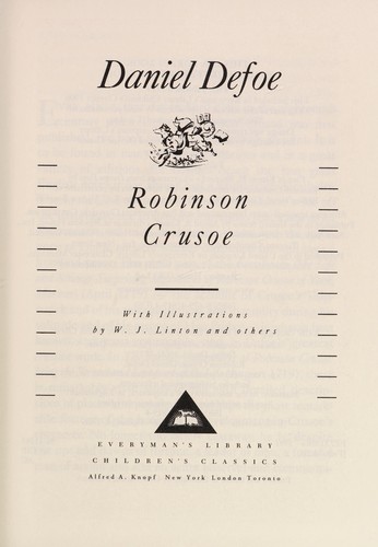 Robinson Crusoe (Hardcover, 1970, Atheneum)