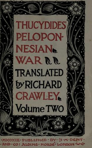 Thucydides: Peloponnesian War (1903, J.M. Dent)