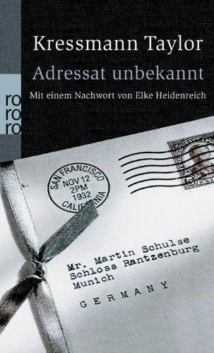 Adressat unbekannt (German language, 2002, Rowohlt Taschenbuch Verlag)