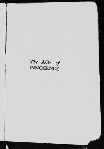 The Age of Innocence (1996, CIHM (George J McLeod))