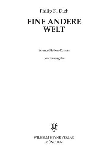 Eine andere Welt (German language, 1984, W. Heyne)