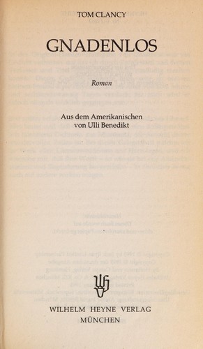 Gnadenlos (German language, 1995, Heyne)