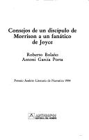 Consejos de un discípulo de Morrison a un fanático de Joyce (Spanish language, 1984, Anthropos, Editorial del hombre)