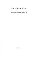 Pat Barker: The ghost road (1995, Viking)