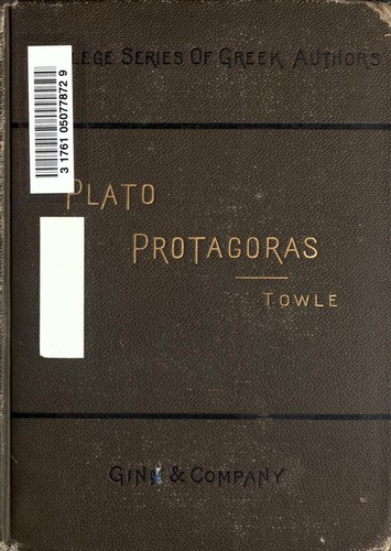 Plato: Protagoras, with the commentary of Hermann Sauppe (1889, Ginn)