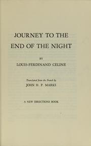 Journey to the end of the night (1949, New Directions)
