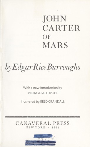 John Carter of Mars. (1964, Canaveral Press)