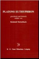 Plato: Plato: Euthyphron (griechisch/deutsch) (German language, 2003, K.G. Saur Verlag GmbH & Co. KG)