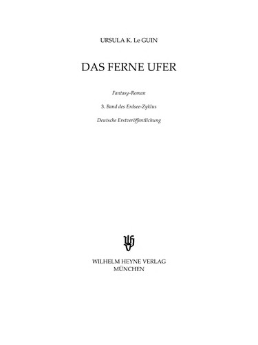 Ursula K. Le Guin: Das ferne Ufer (German language, 1981, Heyne)