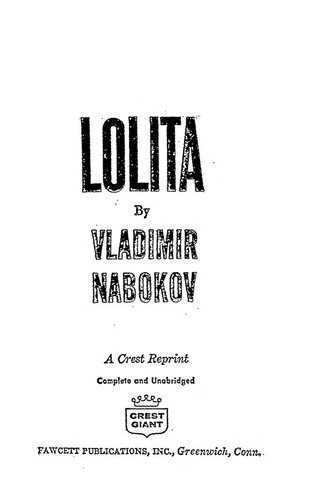 Vladimir Nabokov: Lolita (Paperback, 1959, Crest Giant)