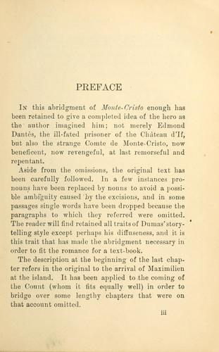 Le comte de Monte-Cristo (French language, 1900, Holt)