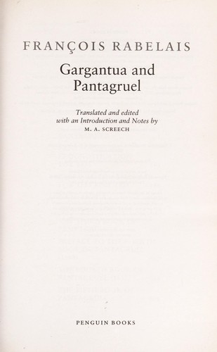 Gargantua and Pantagruel (2006, Penguin Books)
