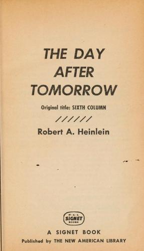 The day after tomorrow (1949, New American Library)