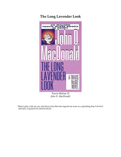 John D. MacDonald: The long lavender look (Fawcett Crest)