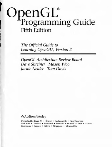 OpenGL programming guide (Paperback, 2006, Addison-Wesley)